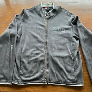 Diesel Men's Dark Gray Zip-Up Sweater